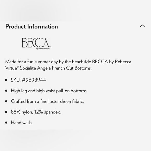 BECCA by Rebecca Virtue 2 Piece Bikini. Size Med - Picture 6 of 7